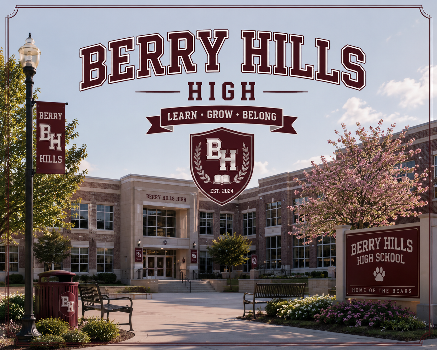 BERRY HILLS HIGH SCHOOL banner